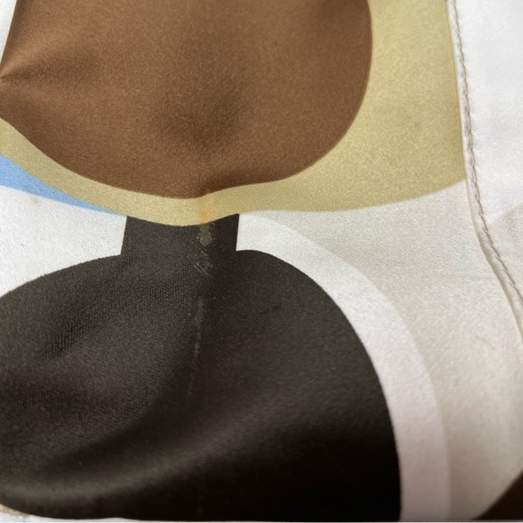 Coach Hamptons Scarf Print Tote Blue/Multicolor No 10115 - Used - Picture 14 of 15